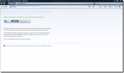InPrivate Browsing
