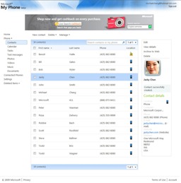 Never lose your contacts: they are backed up with My Phone.