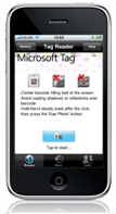 Microsoft Tag on iPhone