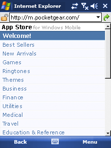 App Store for Windows Mobile