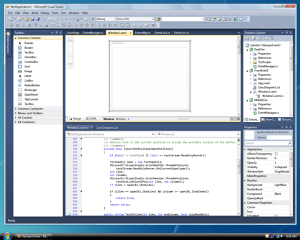 Visual Studio 2010 Beta 1 WPF Text Edito