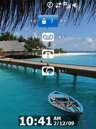 Windows Mobile 6.5 (lockscreen)