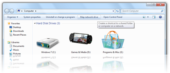 Windows 7 - Map Network Drive