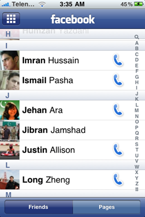 Facebook 3.0 for iPhone