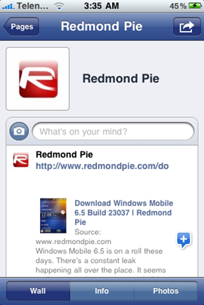 Facebook 3.0 for iPhone
