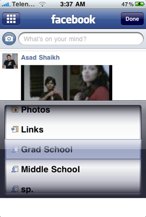 Facebook 3.0 for iPhone