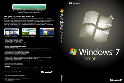 how do you know dvd cover art. Windows 7 DVD Cover