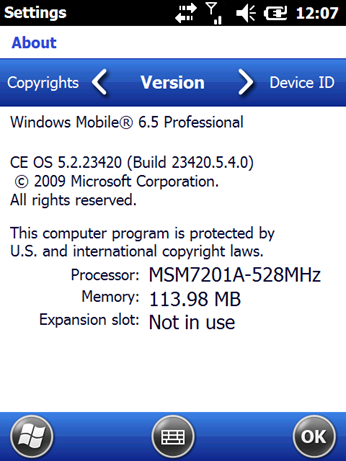 Windows Mobile 6.5 Build 23420 (1)