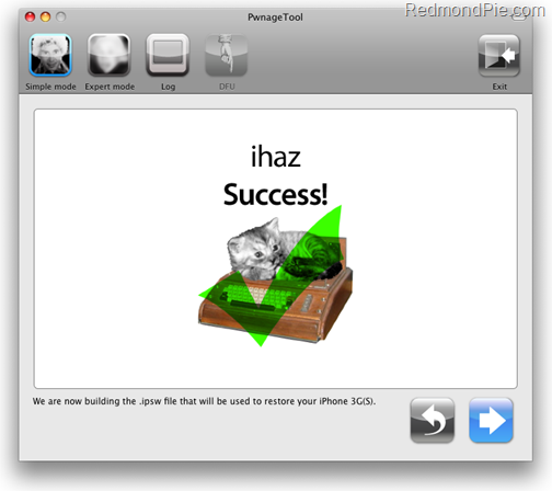 Jailbreak iPhone on 3.1.2 with PwnageTool 3.1.4