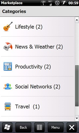 Windows Marketplace for Mobile on Windows Mobile 6.5 (2)