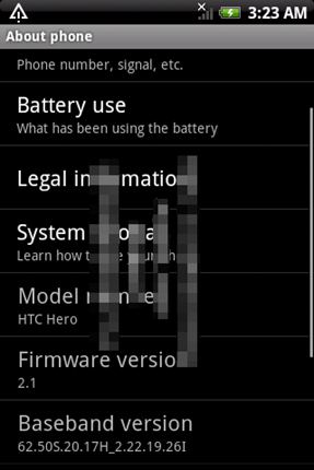 Android 2.1 for HTC Hero Images credit: Be Geek
