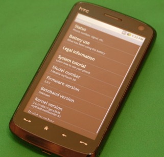 Android 2.0.1 on HTC Windows Mobile Phone