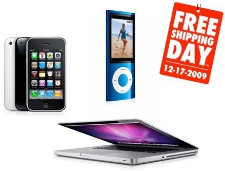 FREE SHIPPING DAY 2009 Deals at Apple Store | Redmond Pie