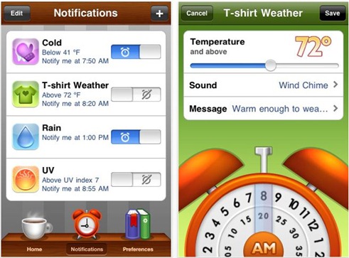 Outside Weather App for iPhone