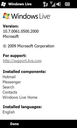 Windows Live for Windows Phone