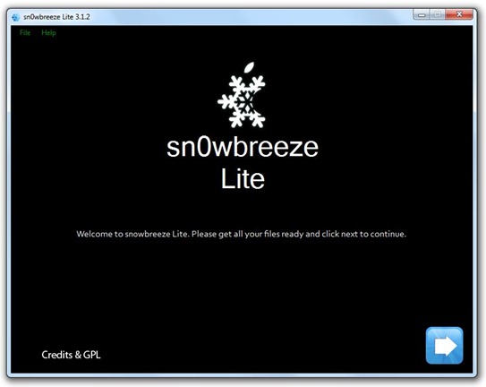 Jailbreak iPhone 3.1.2 Firmware with sn0wbreeze