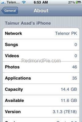 Fake iPhone 3.1.3