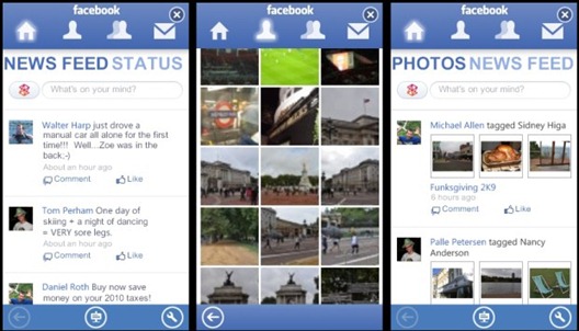 facebook app. Today, the much awaited facebook app for Zune HD has been released.