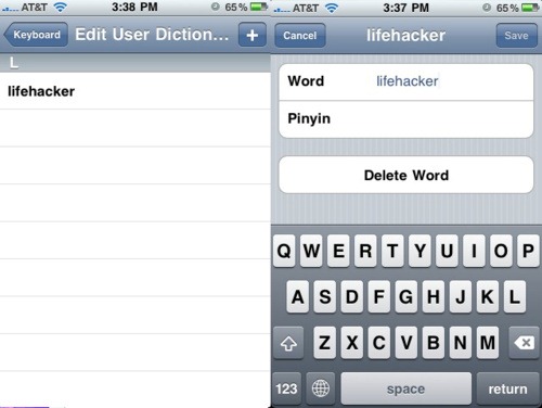 Custom Dictionary