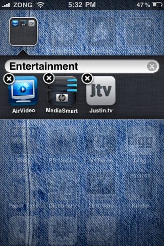  Editing Apps in Folder