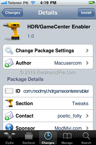 Game Center on iPhone 3G