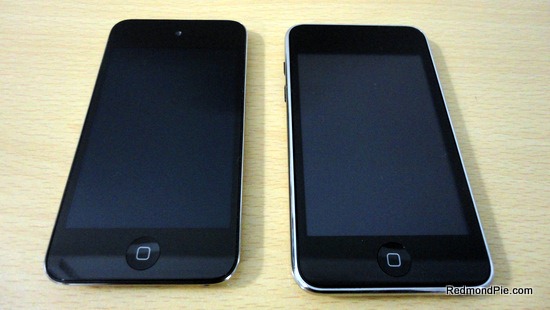 Front: iPod touch 4G on the Left, iPod touch 3G on the Right