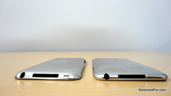 Back: iPod touch 4G on the Left, iPod touch 3G on the Right