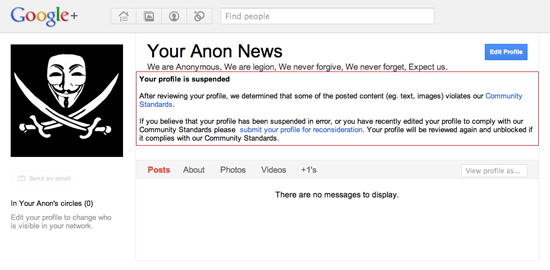 Anonymous Google+