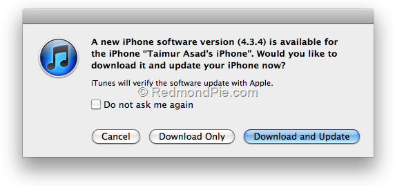 iOS 4.3.4 Install
