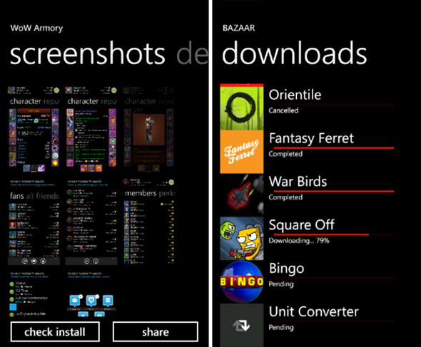 Bazaar 2 Bazaar per Windows Mobile 7: Un&rsquo;applicazione per installare applicazioni Hacker e Craccate