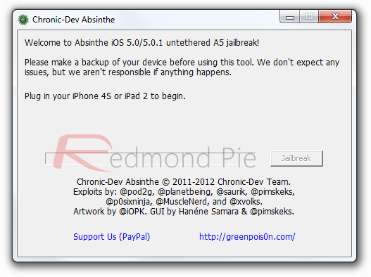 Absinthe Windows Screenshot Absinthe Windows Screenshot