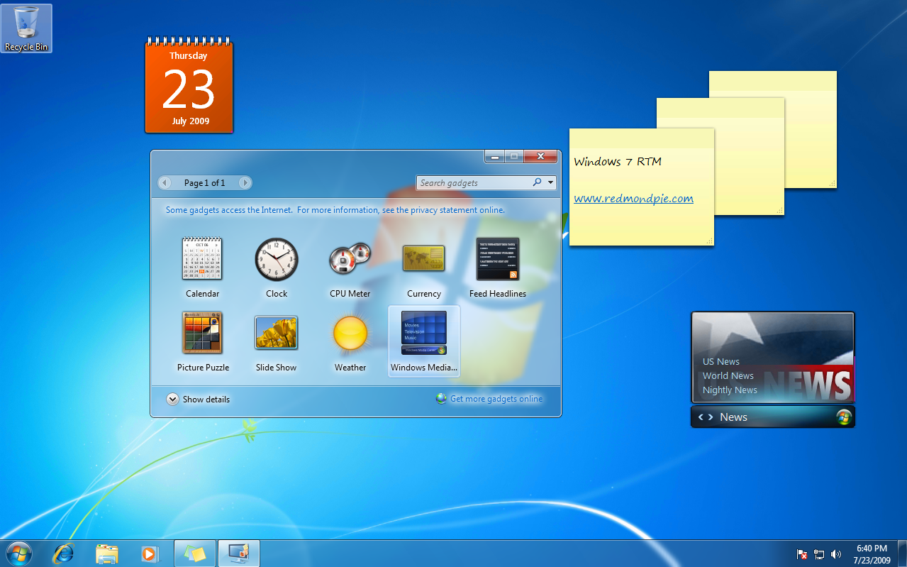 Windows 7 Ultimate - RTM Screenshots Gallery | Redmond Pie